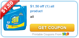 HOT New Printable Coupon: $1.50 off (1) all product
