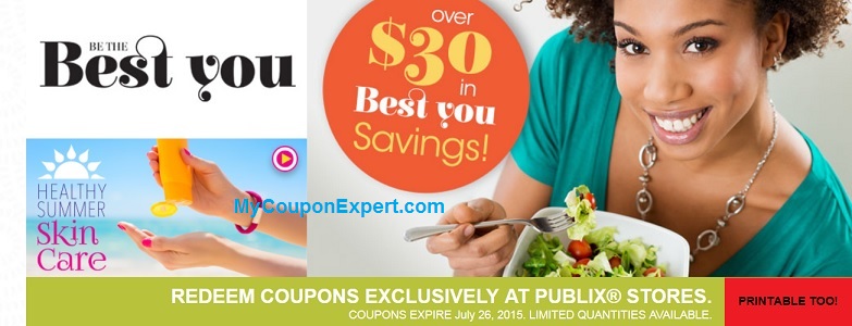 NEW Publix Coupon Booklet!  Be the Best You!  Printable too!