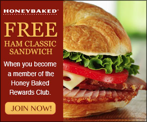 FREE Ham Classic Sandwich from HoneyBaked!!