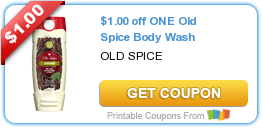 HOT New Printable Coupon: $1.00 off ONE Old Spice Body Wash
