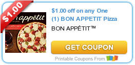 Hot New Printable Coupon: $1.00 off on any One (1) BON APPETIT Pizza