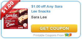 Hot New Printable Coupon: $1.00 off Any Sara Lee Snacks
