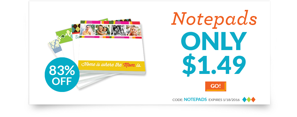 Custom Notepads Only $1.49 at York Photo – 83% Savings