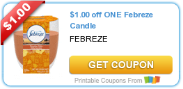 HOT New Printable Coupon: $1.00 off ONE Febreze Candle