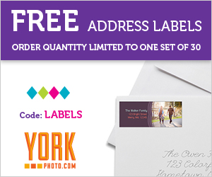 FREE Address Labels from York Photo