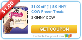 HOT New Printable Coupon: $1.00 off (1) SKINNY COW Frozen Treats
