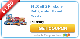 HOT New Printable Coupon: $1.00 off 2 Pillsbury Refrigerated Baked Goods