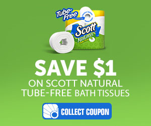 HOT Coupon: $1.00 off of Scott Naturals Tube-Free Bath Tissue