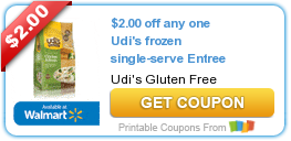 HOT New Printable Coupon: $2.00 off any one Udi’s frozen single-serve Entree