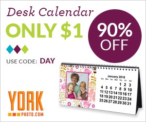 york photo desk calendar