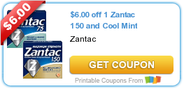 HOT New Printable Coupon: $6.00 off 1 Zantac 150 and Cool Mint