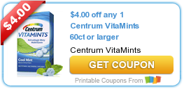 Centrum VitaMints Printable Coupons