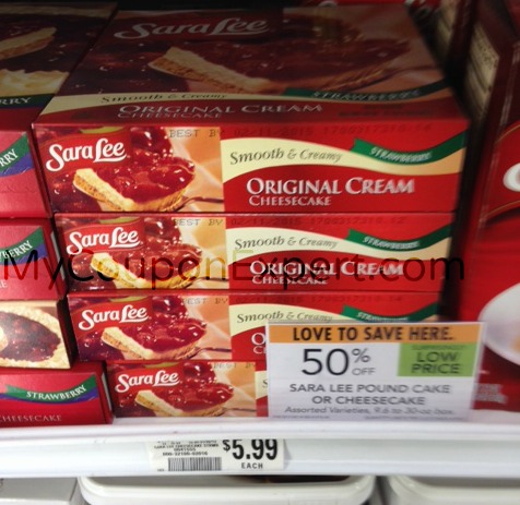 Sara Lee Cheesecake just $2.00 at Publix!!  Check this out!!