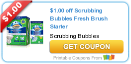 HOT Printable Coupon: $1.00 off Scrubbing Bubbles Fresh Brush Starter