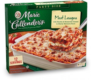 marie callender family size