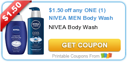 HOT Printable Coupon: $1.50 off any ONE (1) NIVEA MEN Body Wash