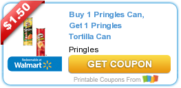 HOT Printable Coupon: Buy 1 Pringles Can, Get 1 Pringles Tortilla Can
