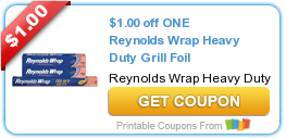 HOT New Printable Coupon: $1.00 off ONE Reynolds Wrap Heavy Duty Grill Foil