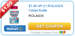 HOT New Printable Coupon: $1.00 off (1) ROLAIDS Tablet Bottle