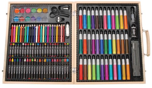 Darice 131-Piece Deluxe Art Set With Wood Case Only $16.54 – 59% Savings