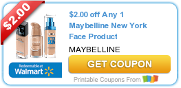 HOT PRINTABLE COUPON: $2.00 off Any 1 Maybelline New York Face Product