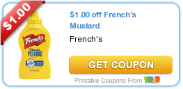 HOT Printable Coupon: $1.00 off French’s Mustard