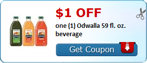 HOT Printable Coupon: $1.00 off one (1) Odwalla 59 fl. oz. beverage