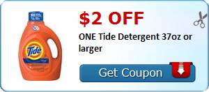 HOT NEW Printable Coupon: $2.00 off ONE Tide Detergent