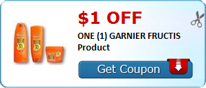 HOT Printable Coupon: $1.00 off ONE (1) GARNIER FRUCTIS Product
