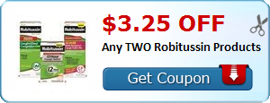 HOT Printable Coupon: $3.25 off Any TWO Robitussin Products