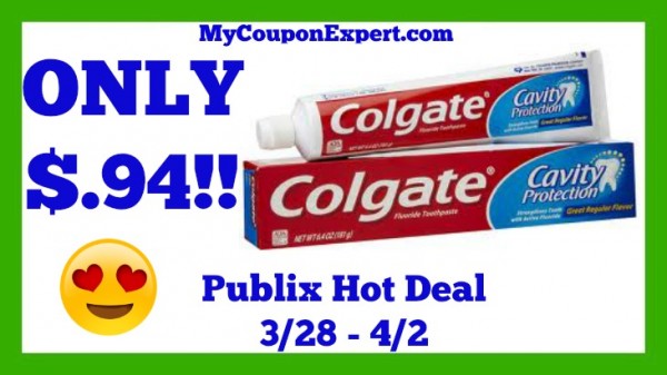 Colgate Toothpaste Publix Deal