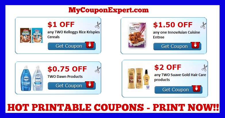 Check These Coupons Out & Print NOW! Huggies, Suave, Kellogg’s, Mr. Clean, Covergirl, Dawn, and MORE!!