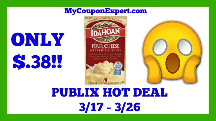 Publix Hot Deal Alert! Idahoan Mashed Potatoes Only $.38 Until 3/26