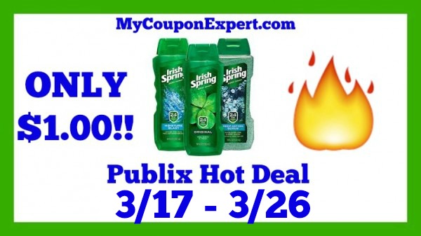 Publix Hot Deal Alert! Irish Spring Body Wash Only $1.00 Until 3/26