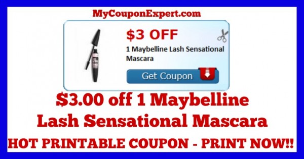Check This Coupon Out Print NOW 3 00 Off 1 Maybelline Lash 