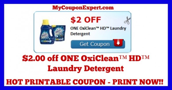 Check This Coupon Out & Print NOW!! $2.00 off ONE OxiClean™ HD™ Laundry ...