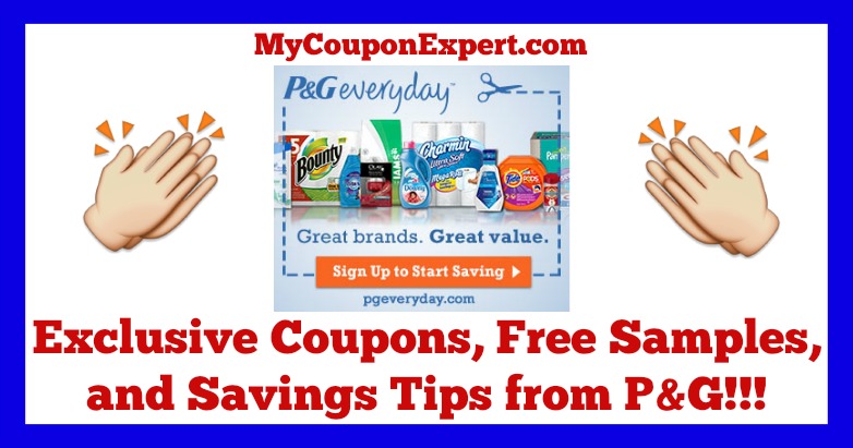 Check It Out!!! Exclusive Coupons, Free Samples, and Savings Tips from P&G Everyday