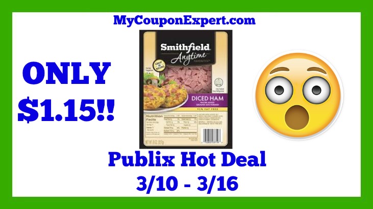 Publix Hot Deal Alert! Smithfield Anytime Favorites Ham Only $1.15 Starting 3/10