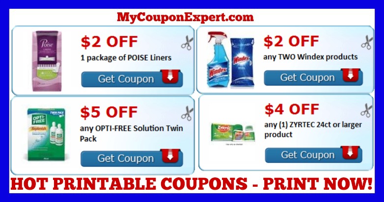 Check These Coupons Out & Print NOW!! Huggies, Starbucks, Hormel, Windex, Poise, Zyrtec, Oral-B, and MORE!