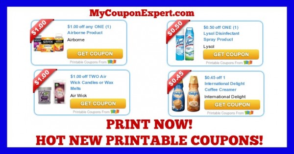 Air Wick Airborne Lysol Hot Printable Coupons