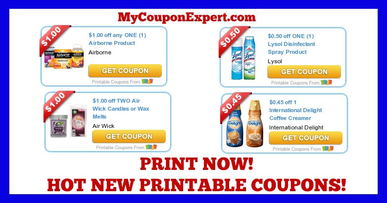 Check These Coupons Out & Print NOW!! Air Wick, Prilose, Resolve, Jimmy Dean, Lysol, Airborne, and MORE!