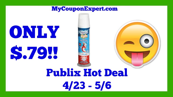 Publix Hot Deal Alert! Aquafresh Kids Toothpaste Only $.79 Until 5/6
