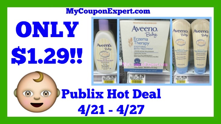 Publix Hot Deal Alert! Aveeno Baby Products Only $1.29 Until 4/27