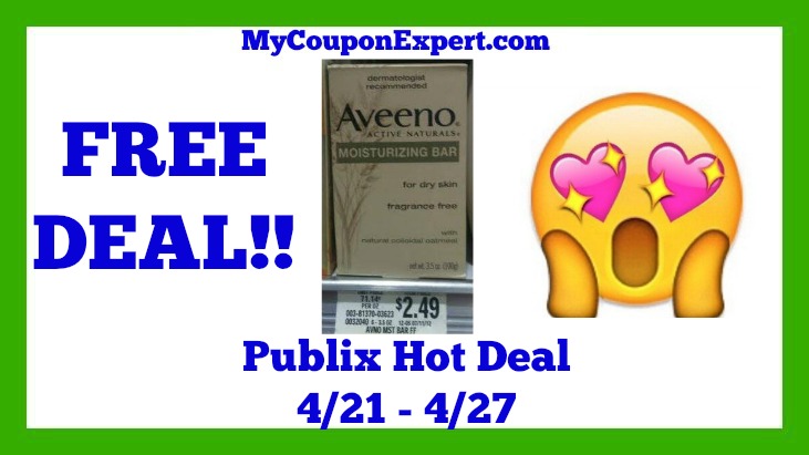 Publix Hot Deal Alert! FREE Aveeno Moisturizing Bars Until 4/27