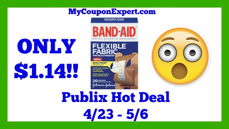 Publix Hot Deal Alert! Band-Aid Bandages Only $1.14 Until 5/6