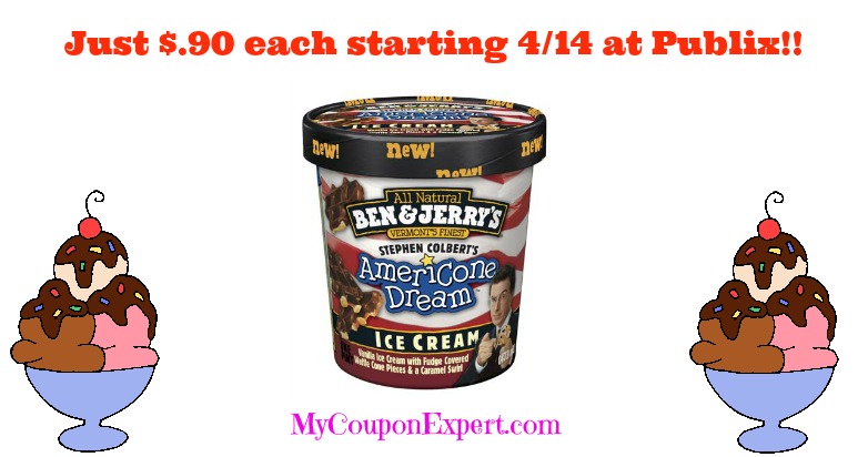 WHAT?!  Ben & Jerry’s Ice Cream just $.90 LAST chance!  ends 4/20!