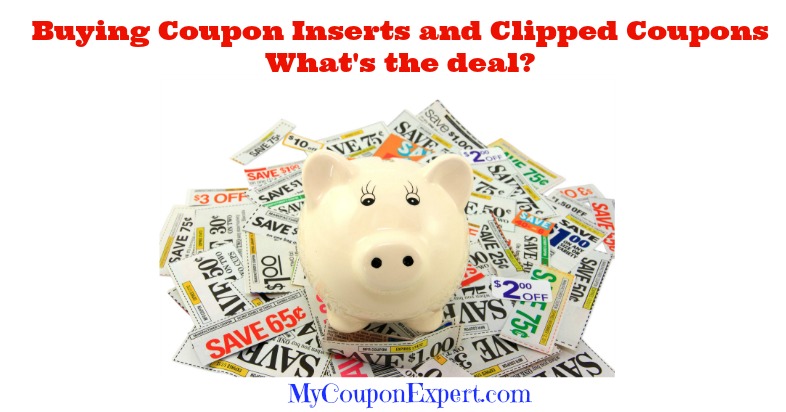 Buying Coupon Inserts and Clipped Coupons online – What’s the deal?