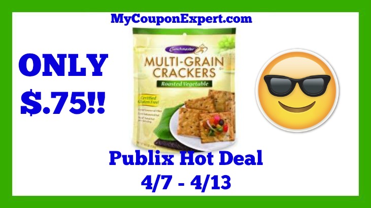 Publix Hot Deal Alert! Crunchmaster Crackers Only $.75 Starting 4/7