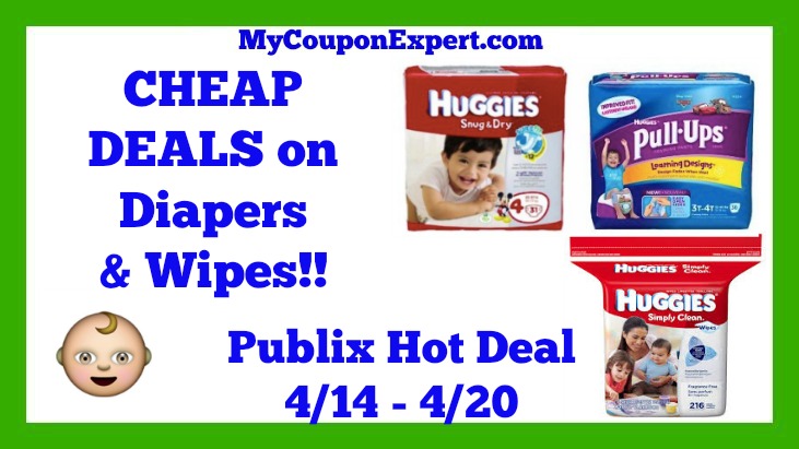 Publix Hot Deal Alert! CHEAP Huggies Diapers and Wipes Until 4/20