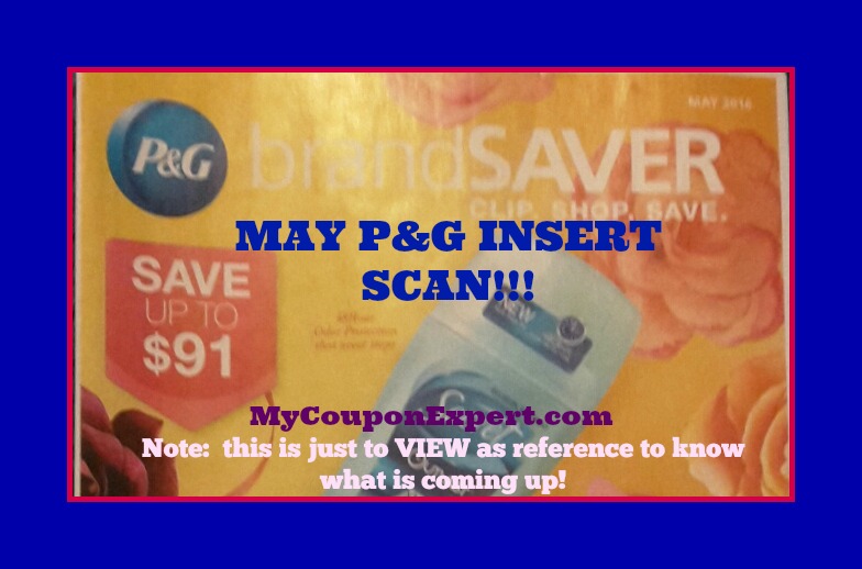 MAY P&G Scan!!  Look what’s coming!!  AWESOME COUPONS!
